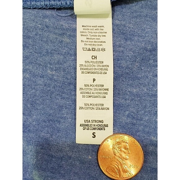 ZETA TAU ALPHA SORORITY BLUE T-SHIRT TOP WOMEN SMALL SEEK THE NOBLEST SISTERS - Picture 11 of 12